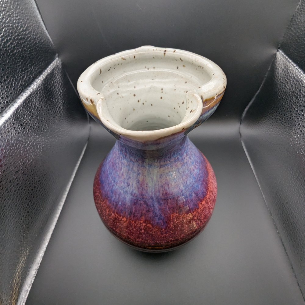 Handcrafted Multicolor Ceramic Pitcher - Picture 9 of 12